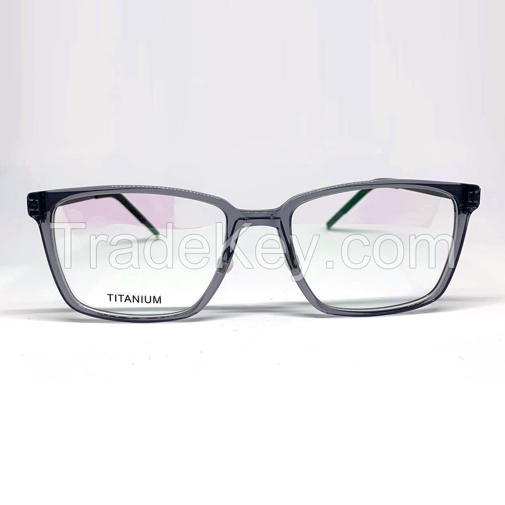 TIO34338-High Quality Pure Titanium Frames with Acetate temple , classic style  Eye Glasses For Men Women TO34338