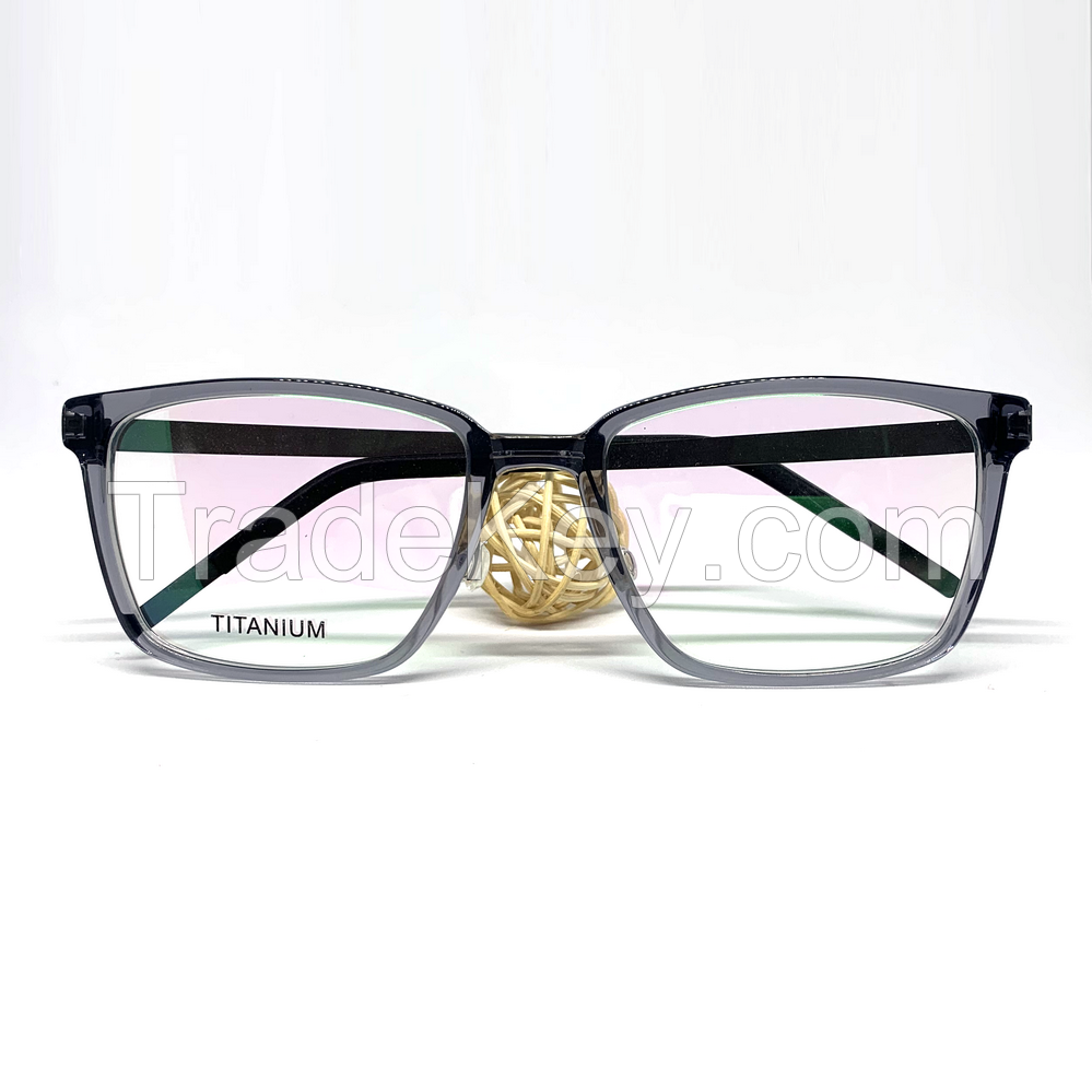 TIO34338-High Quality Pure Titanium Frames with Acetate temple , classic style  Eye Glasses For Men Women TO34338