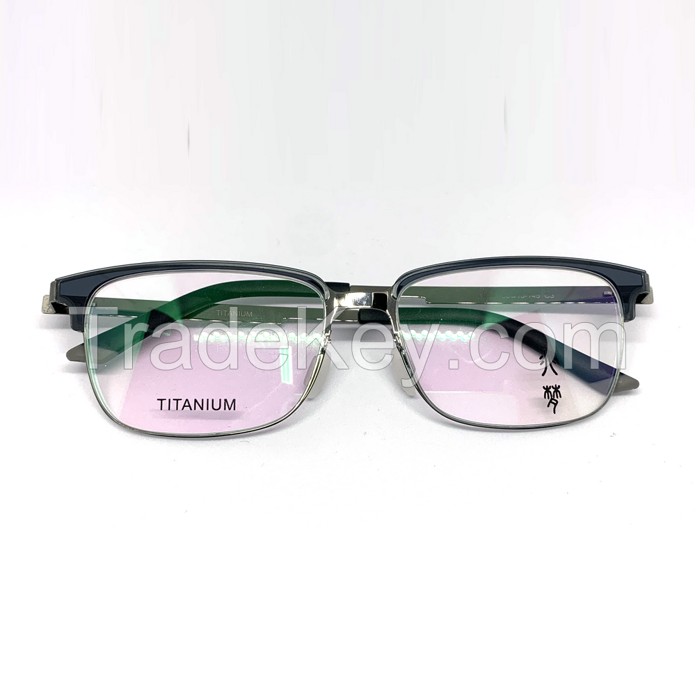 TIO34341 - High Quality Acetate + Pure Titanium Frames  , classic style  Eye Glasses For Men Women