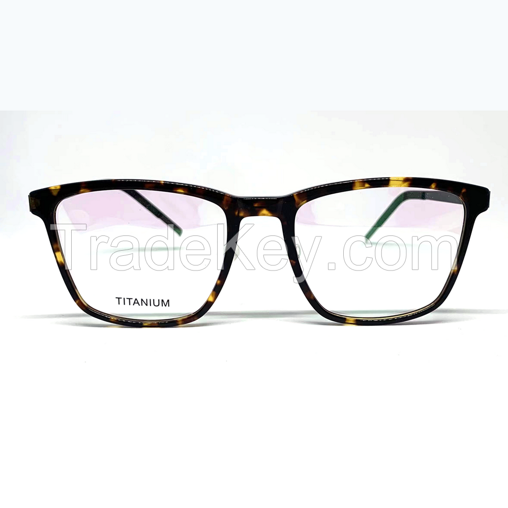 TIO34335-High Quality Pure Titanium Frames with Acetate temple , classic style  Eye Glasses For Men Women TO34335