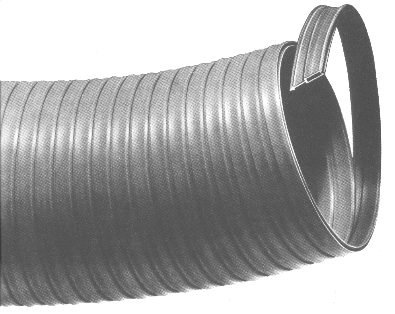 Plastiroll Type A PVC Corrugated Rigid Flexible Pipe