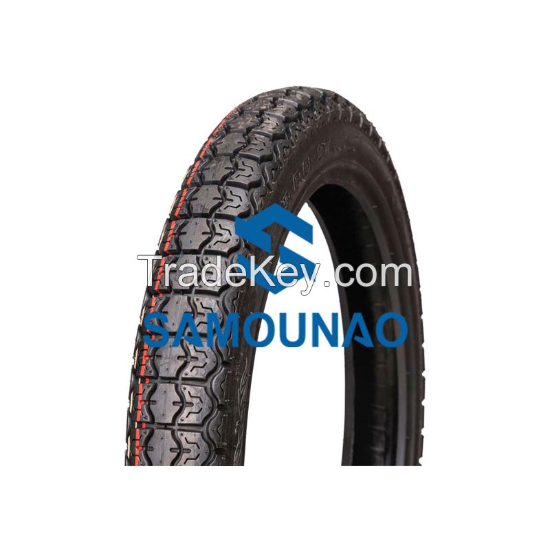 3.00-17 6PR Front &amp; Rear Tire Motorcycle Tire with CCC Certification