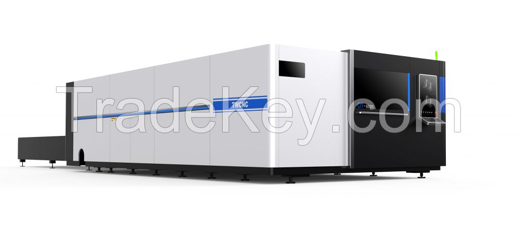 Closed exchange table laser cutting machine high efficiency laser processing