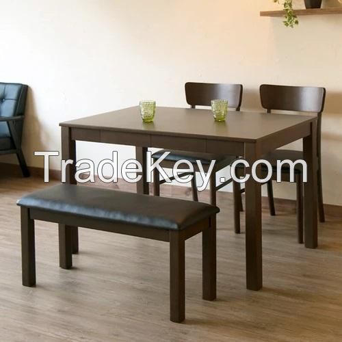Experience the Best of Both Worlds with Our Contemporary and Rustic Rubber Wood Benches