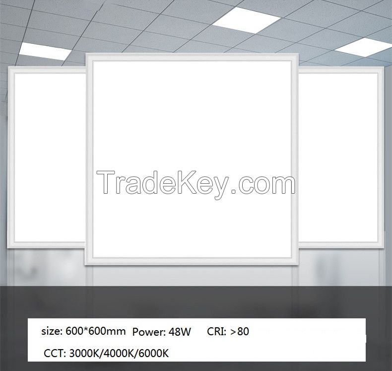 48w LED panel lights 600*600mm square Aluminium