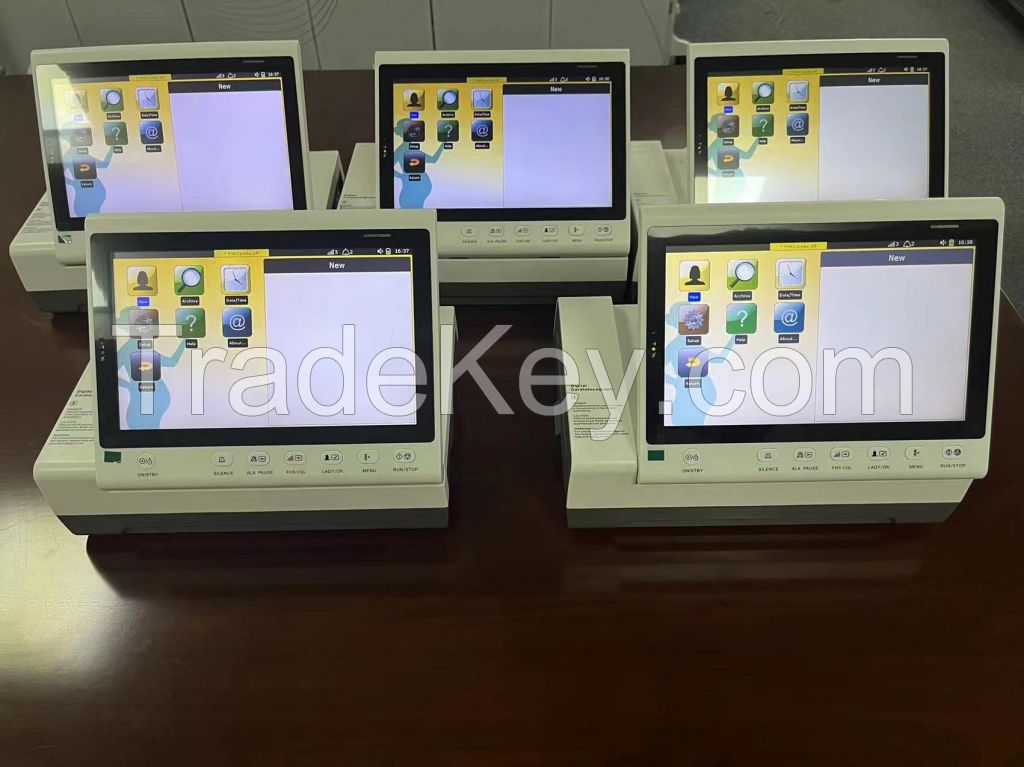 Color Display Portable Use Maternal Fetal Monitor Ctg Machine