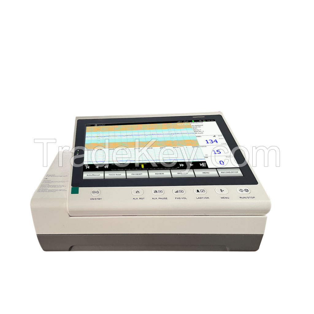 Color Display Portable Use Maternal Fetal Monitor Ctg Machine for Twins