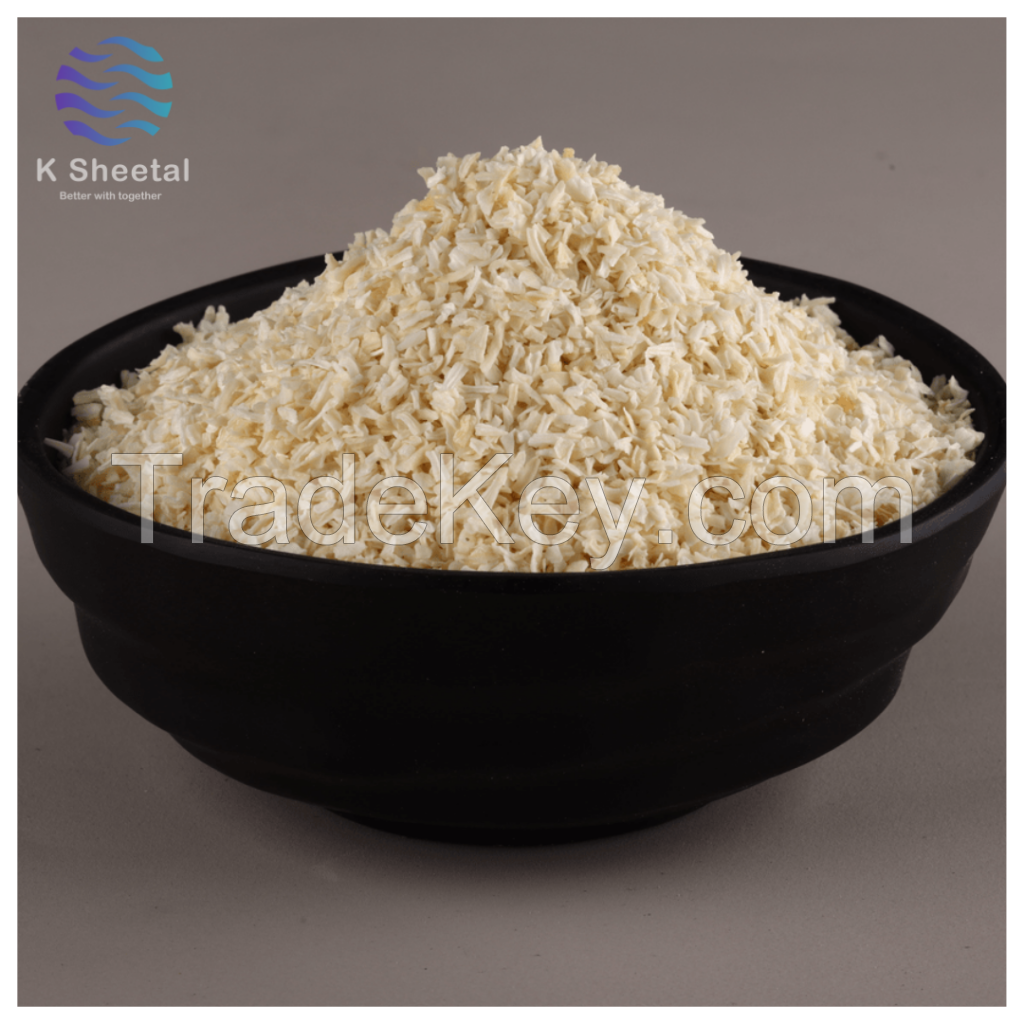 dehydrated white onion minced