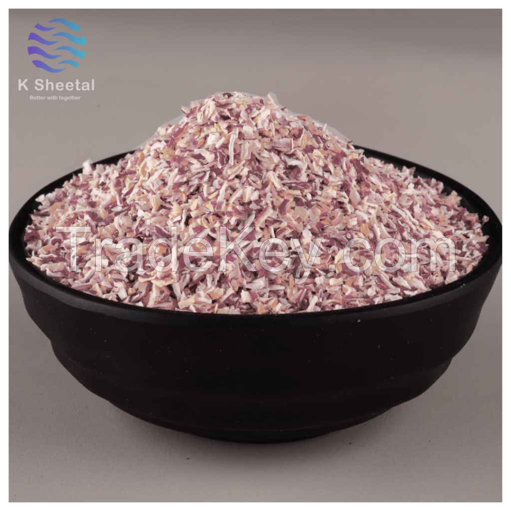 dehydrated pink onion minced