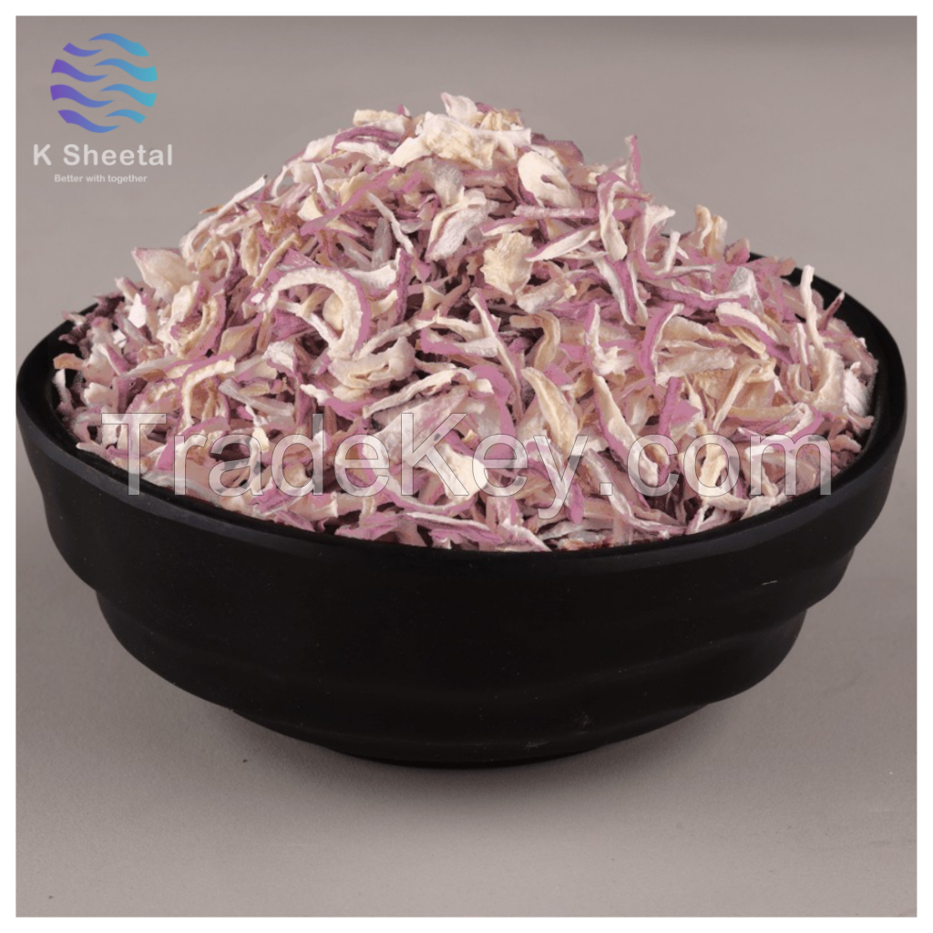 dehydrated pink onion kibbled