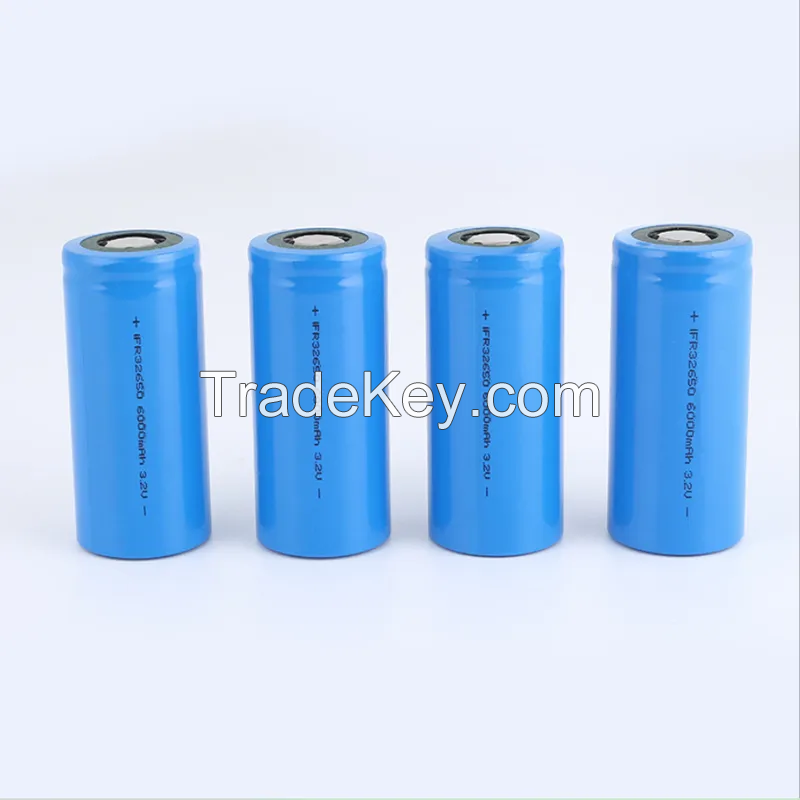 Lifepo4 32650 3.2v 6000mAh Rechargeable Cylindrical 32700 lithium ion battery