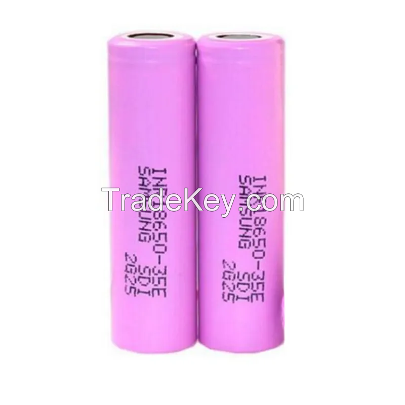 Long lasting high capacity inr18650-35e 3500mAh 10A lithium rechargeable battery