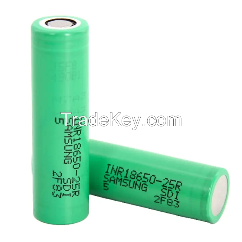 High rate lithium battery 18650 25R cell inr18650 battery 2500mah