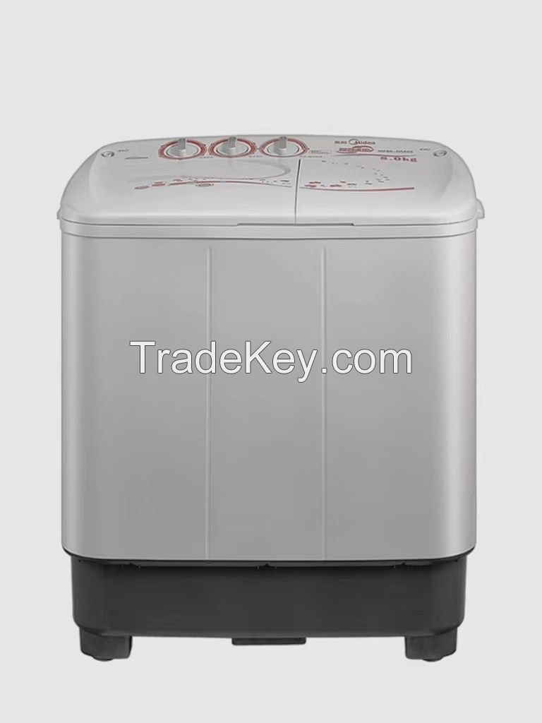 Semi-automatic household double barrel double cylinder rod mini shake dry washing machine