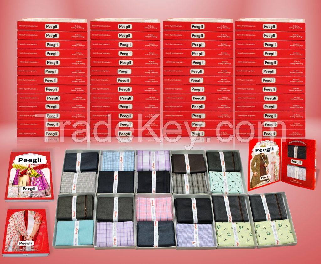 Men's Unstitched Trouser and Shirt Fabric Set with Gift Pack for Him