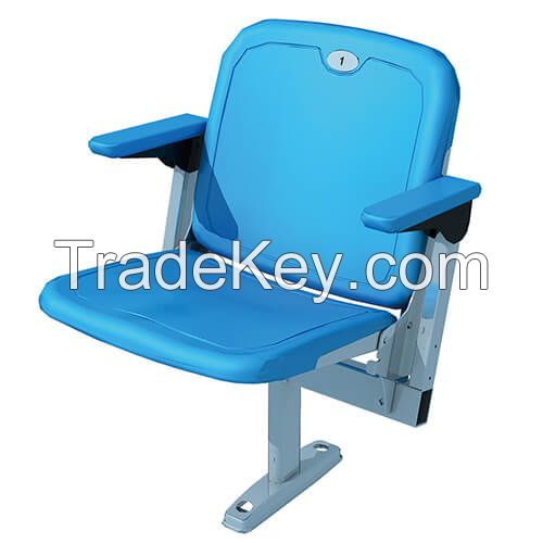 Wholesale stadium seats for sale red blue football basketball folding stadium seats