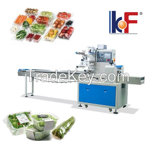 Kefai Automatic Vegetable Fruit Flow Pack Pillow Bag Packaging Machine