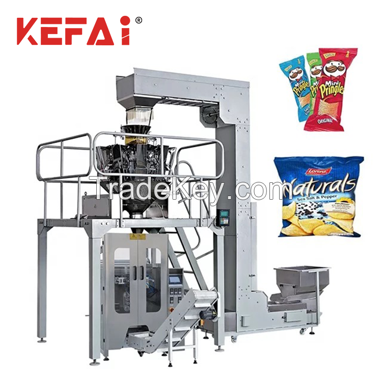 Kefai High Effencity Vffs Packing Machince Automatically  Potato Chip Packing Machine