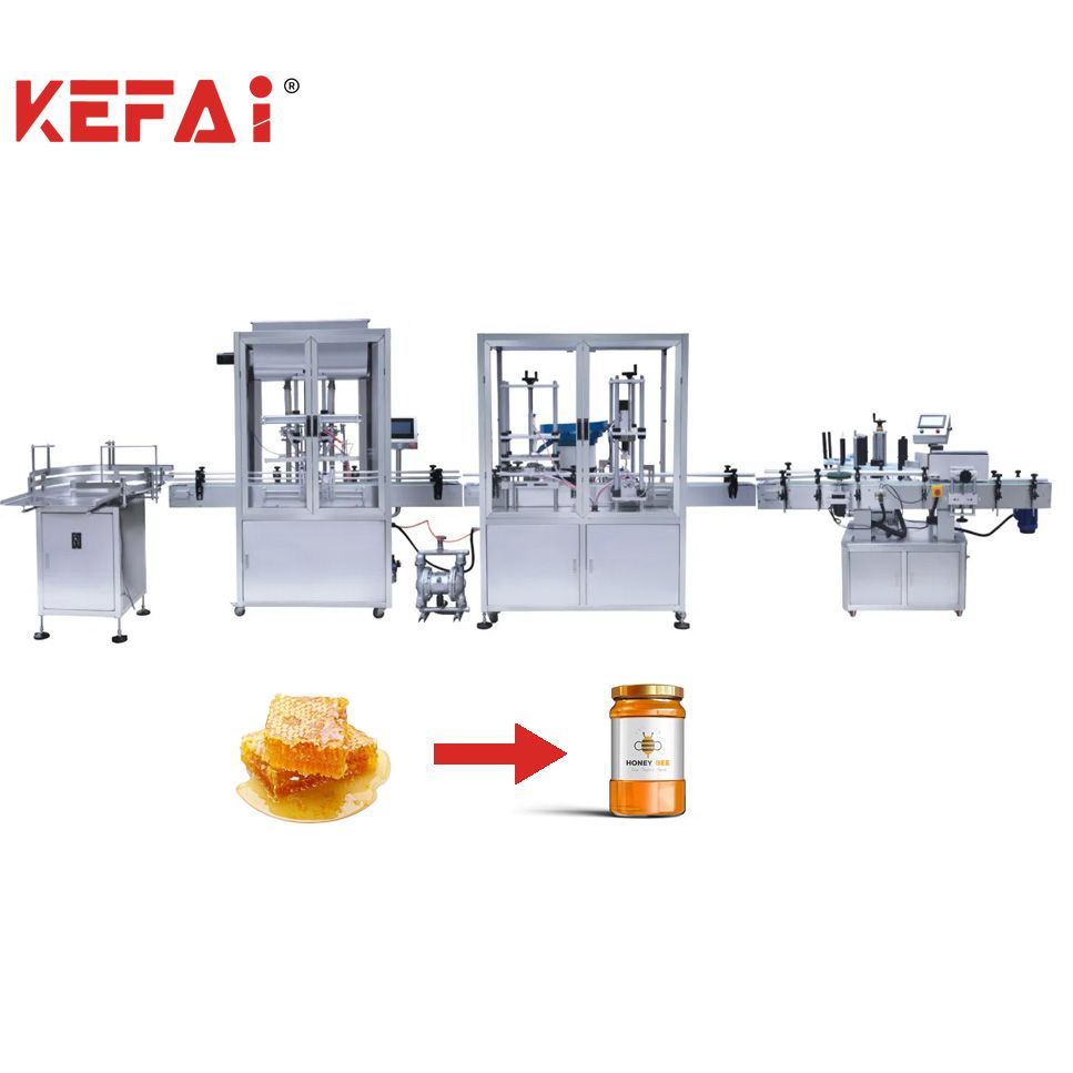 Automatic Honey Sauce Cream Gel Paste Filling Machine Small Production Lines capping labeling machine