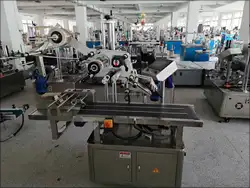 KEFAI HOT Fully Automatic Plastic Paper Pouch Sticker Labeling Machine Price Bag Flat Surface Adhesive Labeling Machine