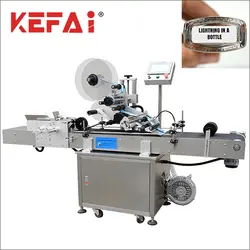 KEFAI automatic bottle bottom plane labeling machine bottom labeling machine factory price