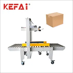 KEFAI Semi Automatic Adhesive Tape Case Carton Box folding / packing / Sealing Machine Factory Price