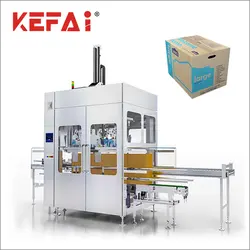 KEFAI2023 Factory Automatic Glass Bottle Carton Packaging Line Packaging Machine Line