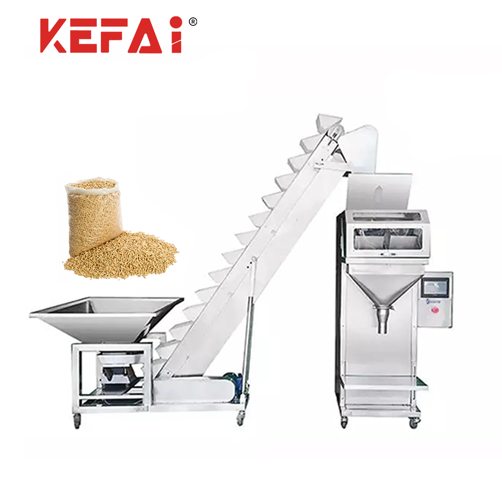 KEFAI 2023 new arrival semi-automatic large bag wood pellet packing machine 5KG 10KG 15KG 20KG 25KG