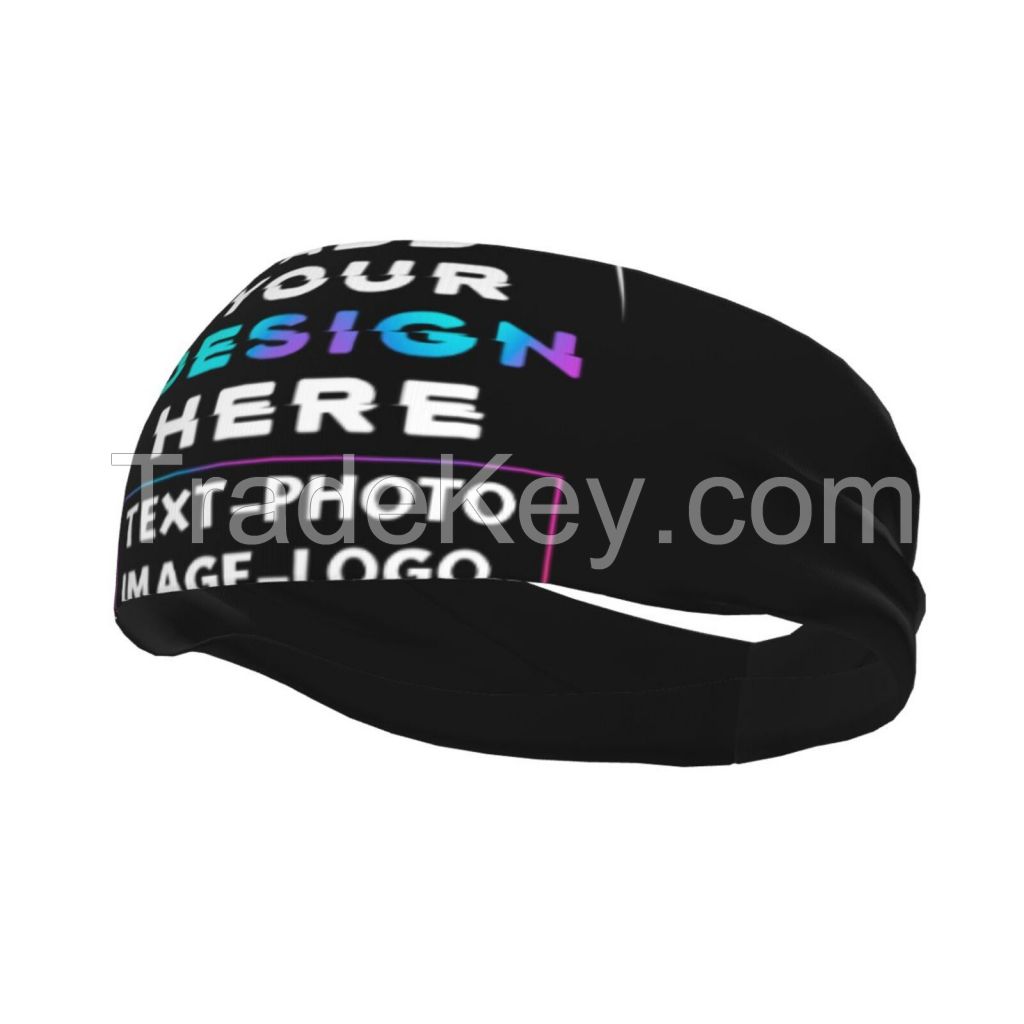 Custom Sport Sweatband, Lightweight and Stretchable Athletic Headband -