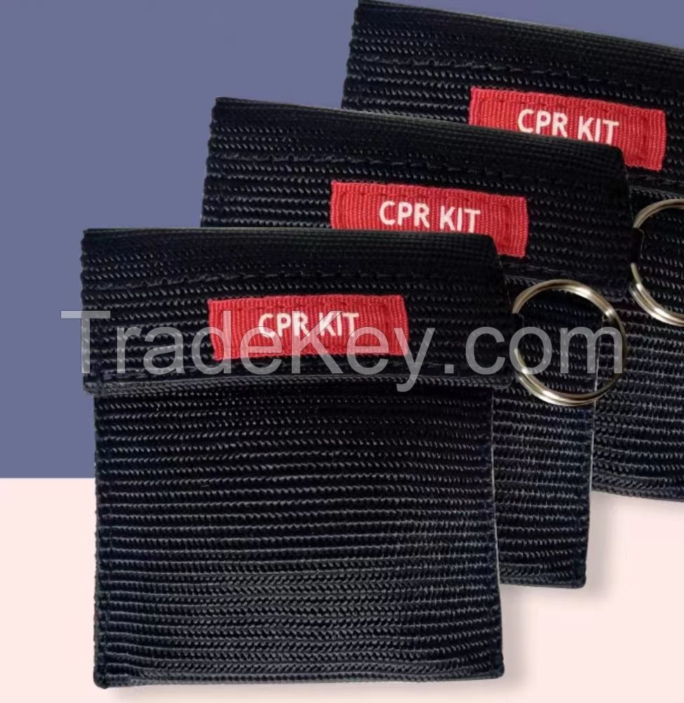 CPR breathing barrier mask key chain