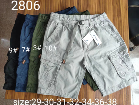 High Quality Outdoor Unique Decorative Pattern Half Pants Breathable Cargo Shorts For Men 2807#