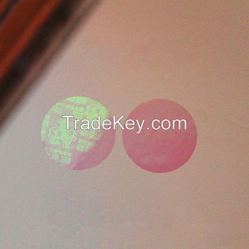 New arrival scratch off QR code hologram liquid crystal polarization light variation sticker security laser label