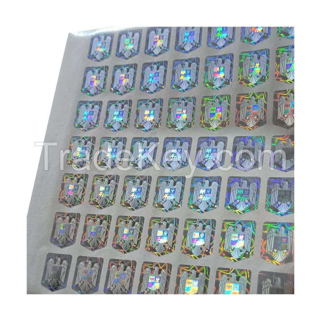 Top quality blank label sticker universal template printable durable 3D hologram label sticker