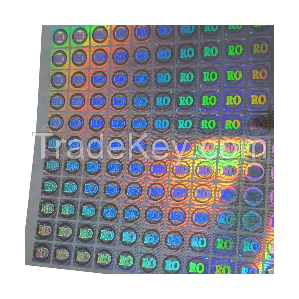 Top quality blank label sticker universal template printable durable 3D hologram label sticker