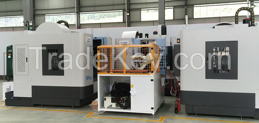 automatic vertical milling machine, fixed headstock type CNC automatic milling cell