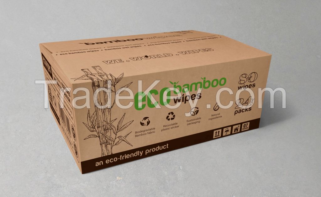 ECO BAMBOO WIPES 80 SHEETS High Quality From Vietnam