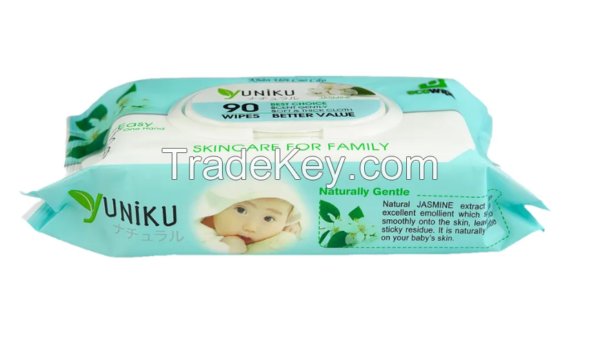 Yuniku Baby Wipe 60 Sensitive Wipe Babi Fresh Water For Sensitive Skin With Gentle Ingredients Best Quality