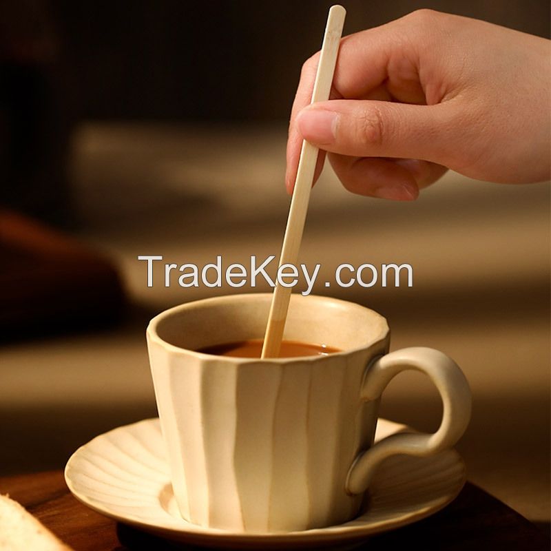 Disposable Wooden/Bamboo Coffee Stirrer Sticks