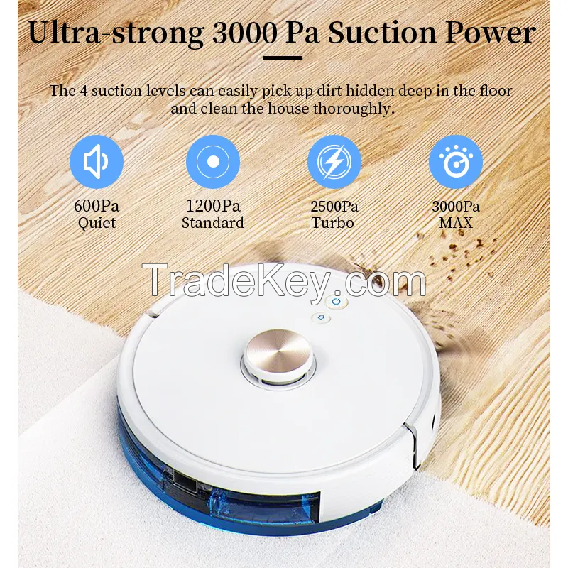 YITONG Intelligent Sweeping Robot with App Control Robot Vacuum Cleaner with Self-emptying