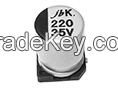 JCK - 1000H to 2000H at 105Â°C SMD Aluminum Electrolytic Capacitor
