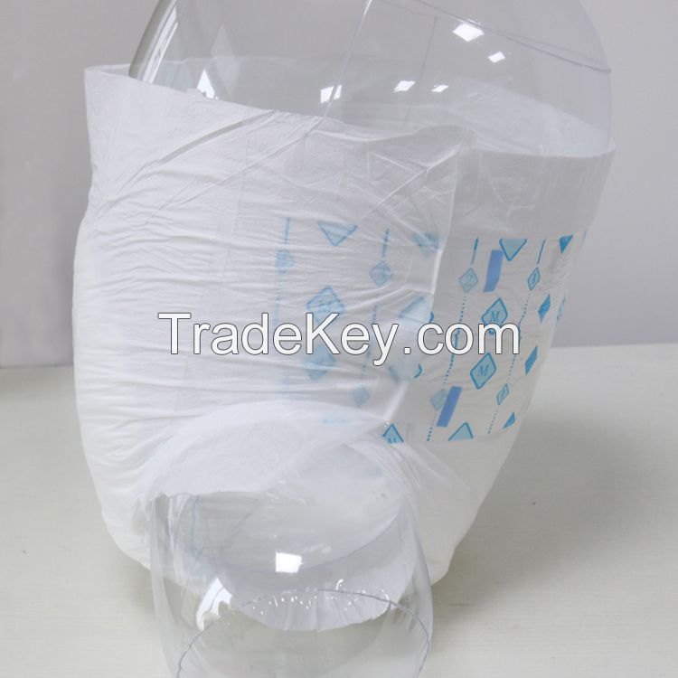 Manufacture Wholesale Newborn White Cotton Biodegradable Soft Baby Disposable Diaper