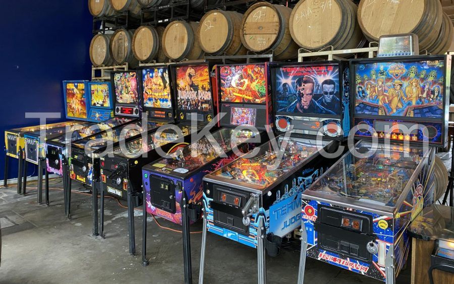 Hot sale popular games coin operated arcade flipper virtual pinball machines