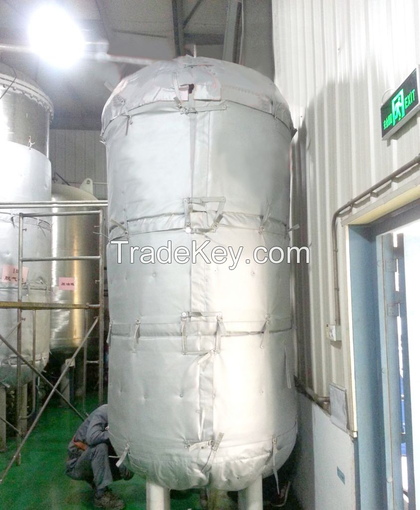 Cost-Effective Reaction Still Insulation Cover with Fiberglass
