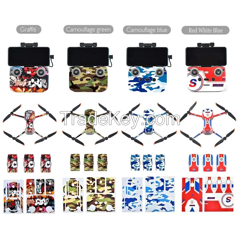 QY Air 2S sticker full surrounded waterproof personalized skin film PVC does not leave glue drone accessories