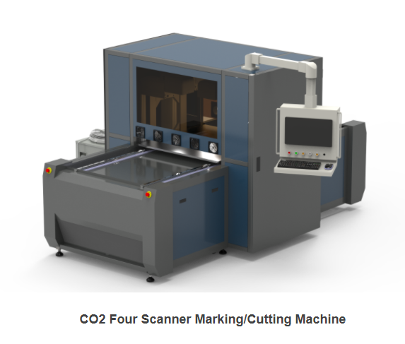 Co2 Four Scanner Marking/cutting Machine