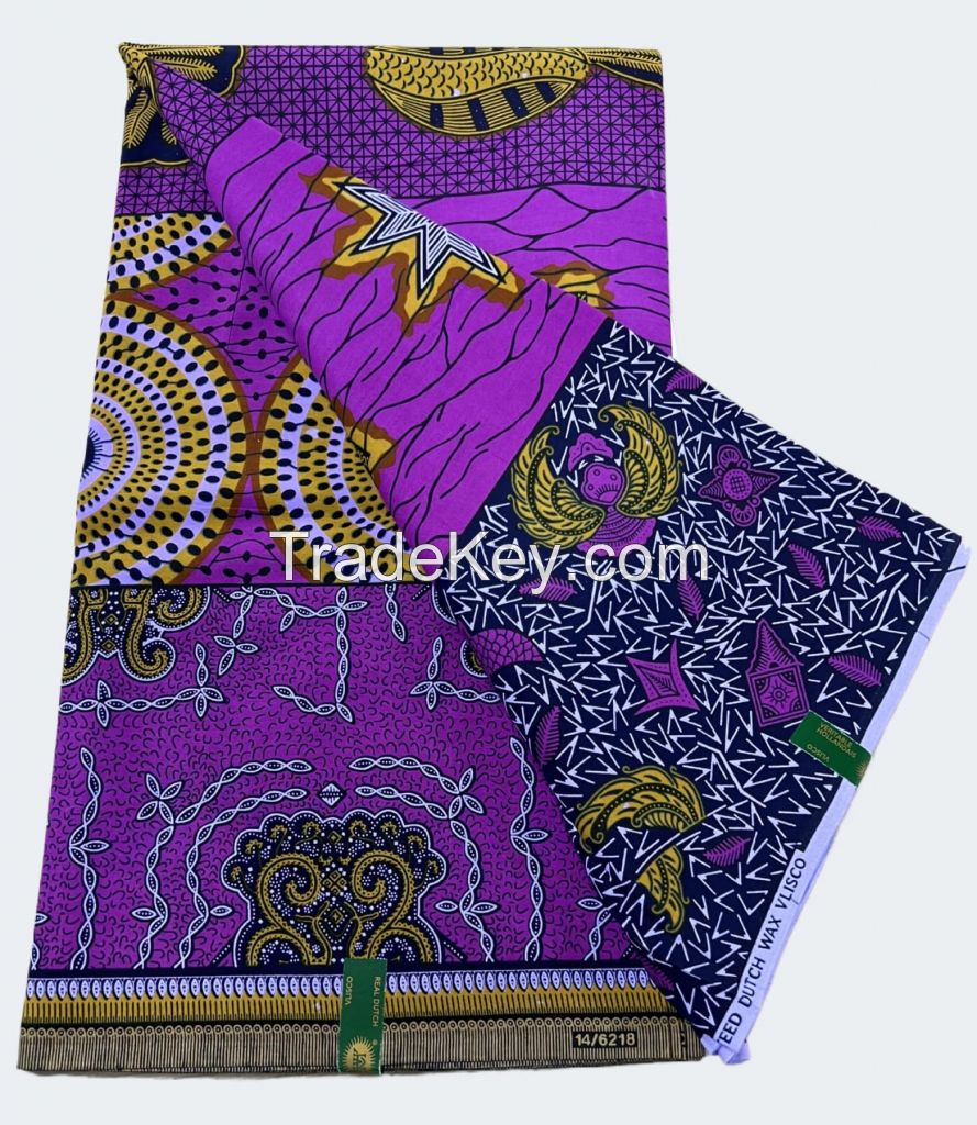 100% polyester African wax print fabric