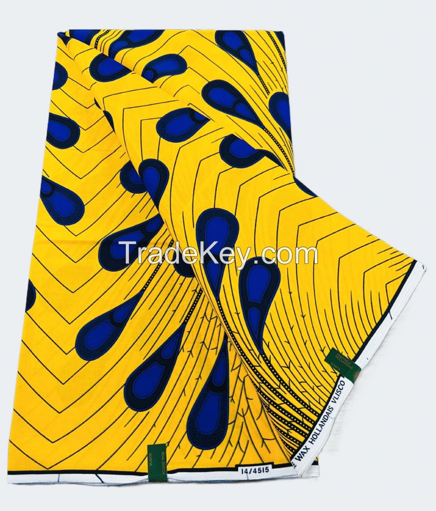 100% polyester African wax print fabric