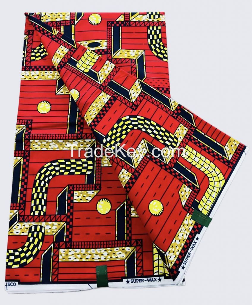 100% cotton African Wax print fabric  40*40 96*96