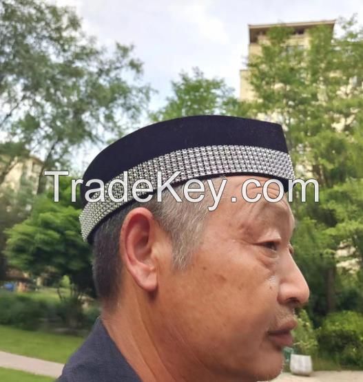 Muslim Men Hat Malaysian Ship Boat Cap Prayer Kufi Islam Bonnet Islamic Hijab Saudi Arabia Turban Headwraps