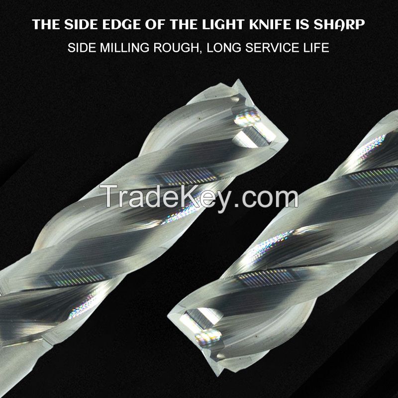 High gloss high efficiency bottom side edge mirror aluminum milling cutter